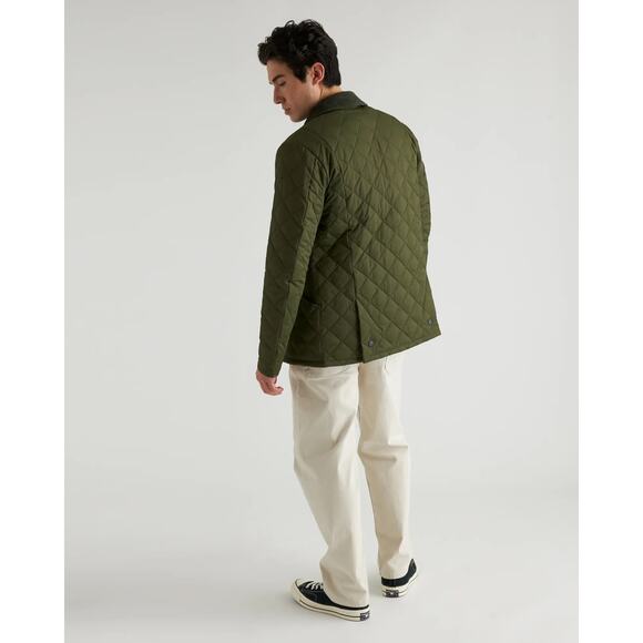 QUINCE Olive Green Featherless Quilted Jacket NWT Size XL - Picture 6 of 11